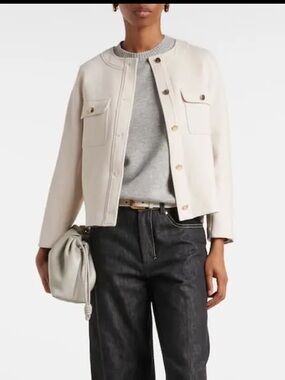 ♥️🌸♥️ MAX MARA Gradara Cotton-Blend Jacket Size L
